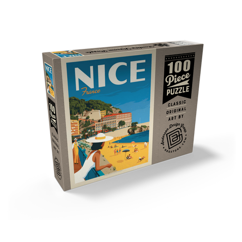 France: Nice, Vintage Poster 100 Jigsaw Puzzle box view2