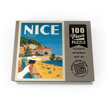 France: Nice, Vintage Poster 100 Jigsaw Puzzle box view3