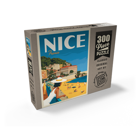 France: Nice, Vintage Poster 300 Jigsaw Puzzle box view2