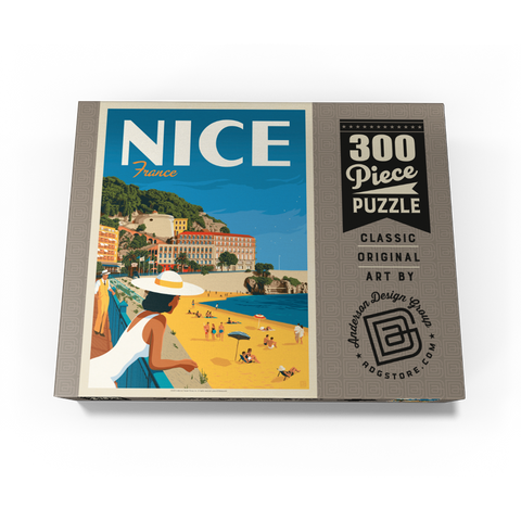 France: Nice, Vintage Poster 300 Jigsaw Puzzle box view3