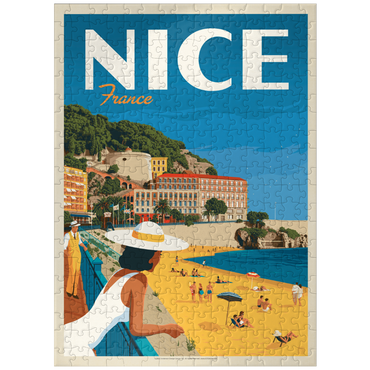 puzzleplate France: Nice, Vintage Poster 300 Jigsaw Puzzle