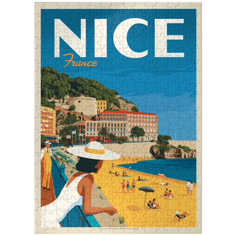 puzzleplate France: Nice, Vintage Poster 300 Jigsaw Puzzle