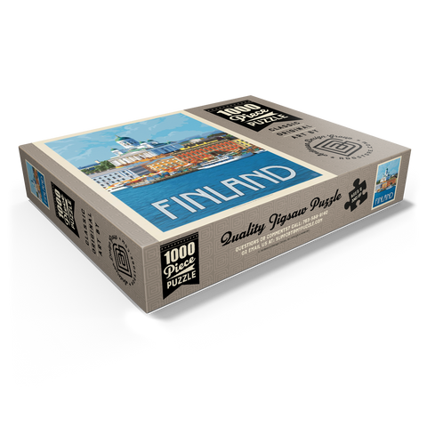 Finland: Helsinki, Vintage Poster 1000 Jigsaw Puzzle box view1