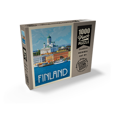 Finland: Helsinki, Vintage Poster 1000 Jigsaw Puzzle box view2