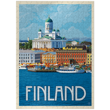 puzzleplate Finland: Helsinki, Vintage Poster 300 Jigsaw Puzzle