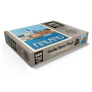 Finland: Helsinki, Vintage Poster 500 Jigsaw Puzzle box view1