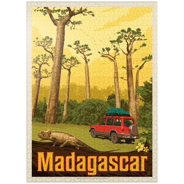 puzzleplate Madagascar: The Eighth Continent, Vintage Poster 1000 Jigsaw Puzzle