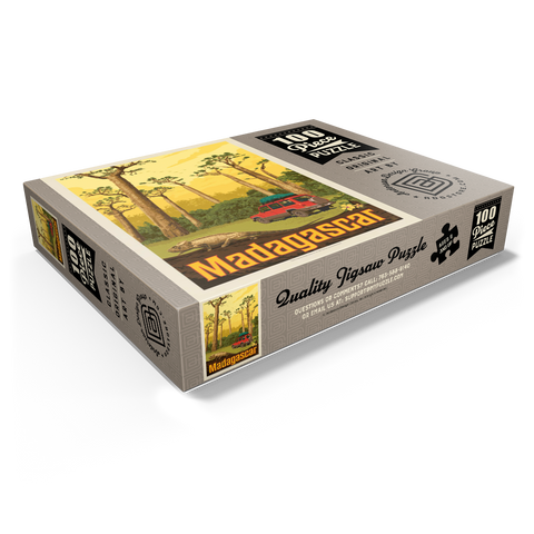 Madagascar: The Eighth Continent, Vintage Poster 100 Jigsaw Puzzle box view1