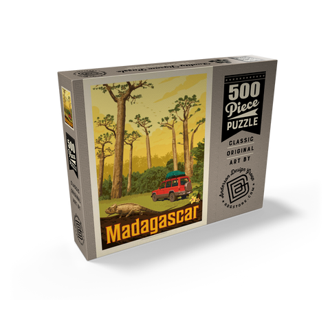 Madagascar: The Eighth Continent, Vintage Poster 500 Jigsaw Puzzle box view2