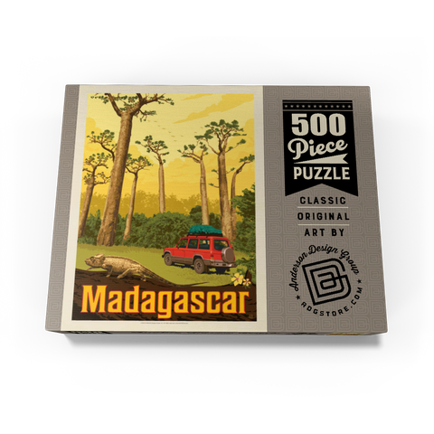 Madagascar: The Eighth Continent, Vintage Poster 500 Jigsaw Puzzle box view3
