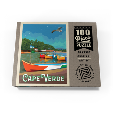 Cape Verde: A Volcanic Archipelago, Vintage Poster 100 Jigsaw Puzzle box view3