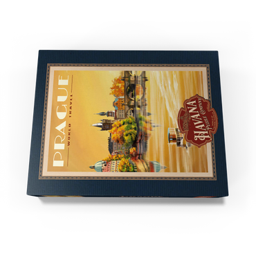 Prague, Charles Bridge - A Sunset's Old Town View 1000 Jigsaw Puzzle box view1