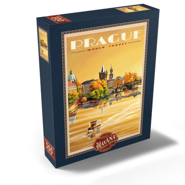 Prague, Charles Bridge - A Sunset's Old Town View 300 Jigsaw Puzzle box view2