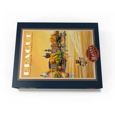 Prague, Charles Bridge - A Sunset's Old Town View 300 Jigsaw Puzzle box view3