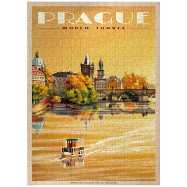puzzleplate Prague, Charles Bridge - A Sunset's Old Town View 300 Jigsaw Puzzle