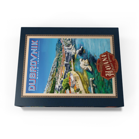 Dubrovnik, Croatia - A Jewel of the Dalmatian Coast, Vintage Travel Poster 100 Jigsaw Puzzle box view1