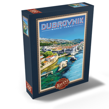 Dubrovnik, Croatia - A Jewel of the Dalmatian Coast, Vintage Travel Poster 300 Jigsaw Puzzle box view2