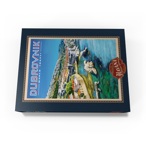 Dubrovnik, Croatia - A Jewel of the Dalmatian Coast, Vintage Travel Poster 300 Jigsaw Puzzle box view3