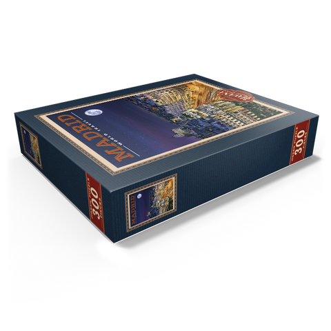 Madrid, Spain - Gran Vía by Night, Vintage Travel Poster 300 Jigsaw Puzzle box view1