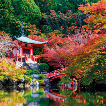 Daigoji Temple in fall, Kyoto, Japan 1000 Jigsaw Puzzle 3D Modell