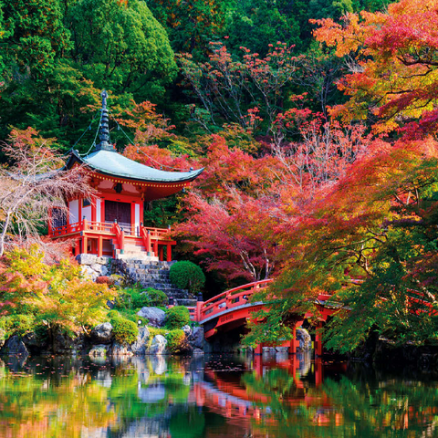 Daigoji Temple in fall, Kyoto, Japan 100 Jigsaw Puzzle 3D Modell