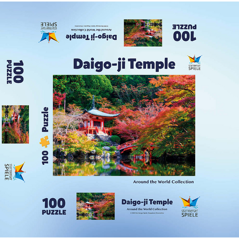 Daigoji Temple in fall, Kyoto, Japan 100 Jigsaw Puzzle box 3D Modell