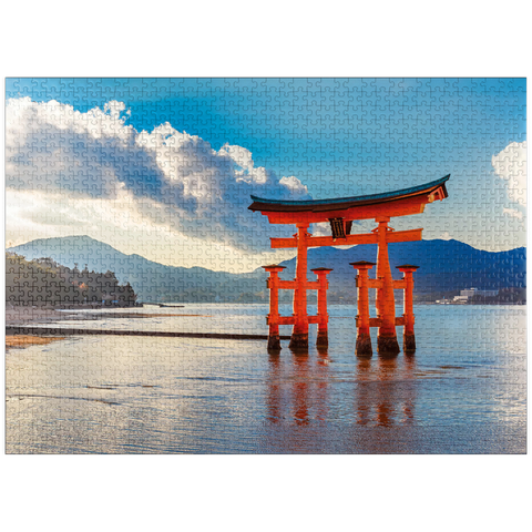 puzzleplate O-Torii Gate in front of Itsukushima Shrine on Miyajima Island - Hiroshima, Japan 1000 Jigsaw Puzzle