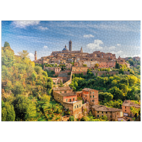 puzzleplate Panorama of Siena - Tuscany, Italy 1000 Jigsaw Puzzle