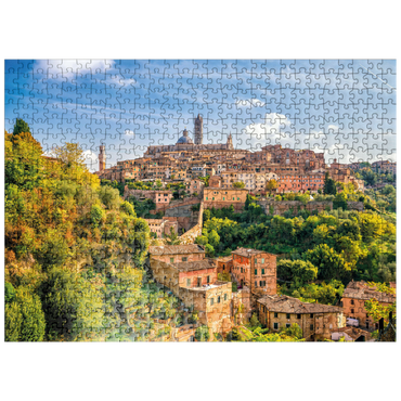 puzzleplate Panorama of Siena - Tuscany, Italy 500 Jigsaw Puzzle