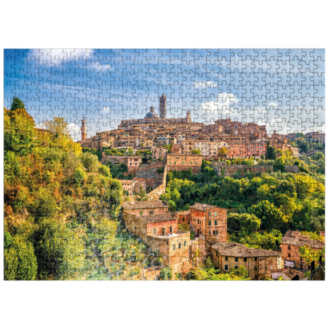 puzzleplate Panorama of Siena - Tuscany, Italy 500 Jigsaw Puzzle