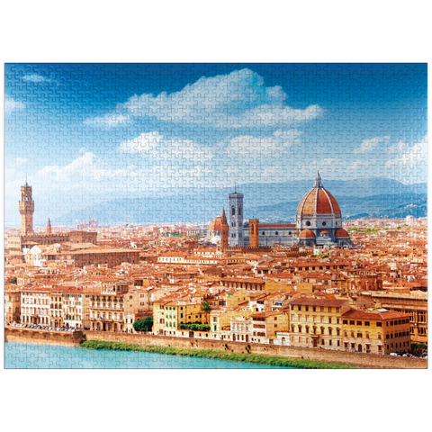 puzzleplate Cityscape panorama of Florence - Tuscany, Italy 1000 Jigsaw Puzzle