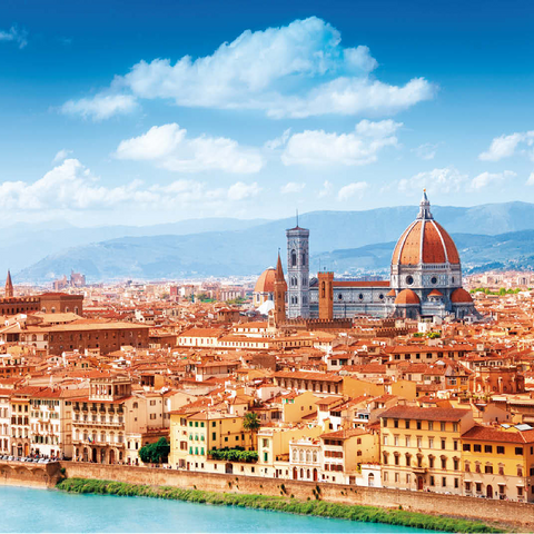 Cityscape panorama of Florence - Tuscany, Italy 100 Jigsaw Puzzle 3D Modell