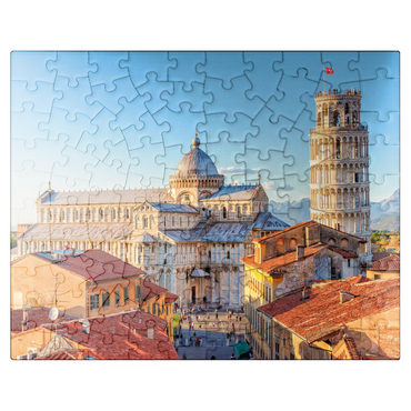 puzzleplate Cathedral and Leaning Tower of Pisa - Tuscany, Italy 100 Jigsaw Puzzle