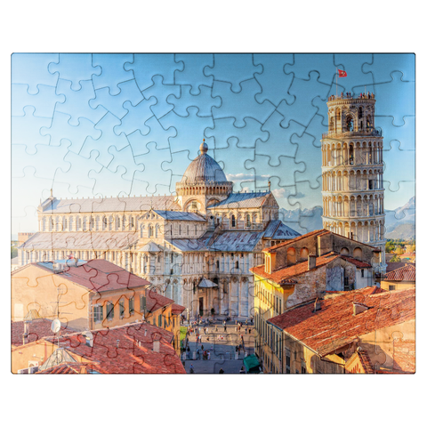 puzzleplate Cathedral and Leaning Tower of Pisa - Tuscany, Italy 100 Jigsaw Puzzle