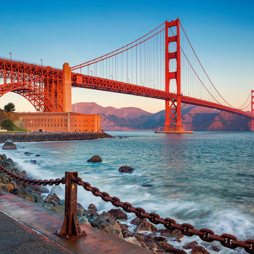 Golden Gate Bridge at sunrise - San Francisco, California, USA 100 Jigsaw Puzzle 3D Modell