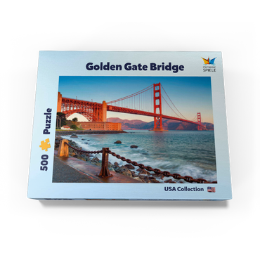 Golden Gate Bridge at sunrise - San Francisco, California, USA 500 Jigsaw Puzzle box view1