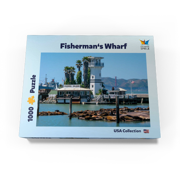 Sea lion colony at Pier 39 of Fisherman's Wharf - San Francisco, California, USA 1000 Jigsaw Puzzle box view1