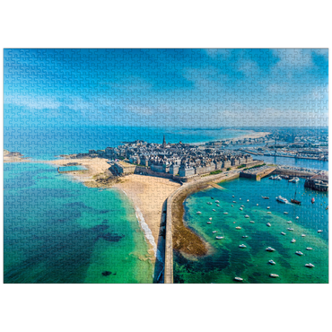 puzzleplate Saint Malo - City of buccaneers - Brittany, France 1000 Jigsaw Puzzle