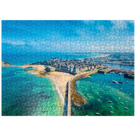 puzzleplate Saint Malo - City of buccaneers - Brittany, France 500 Jigsaw Puzzle