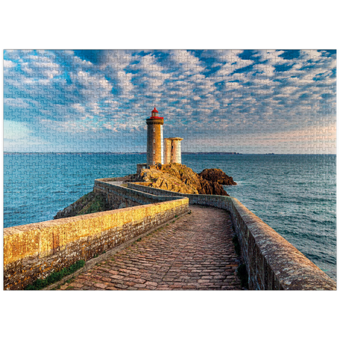 puzzleplate Phare du Petit Minou lighthouse in Plouzane - Brittany, France 1000 Jigsaw Puzzle