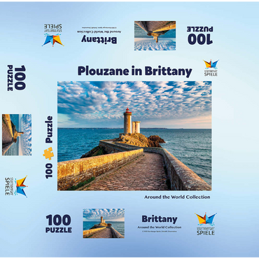 Phare du Petit Minou lighthouse in Plouzane - Brittany, France 100 Jigsaw Puzzle box 3D Modell