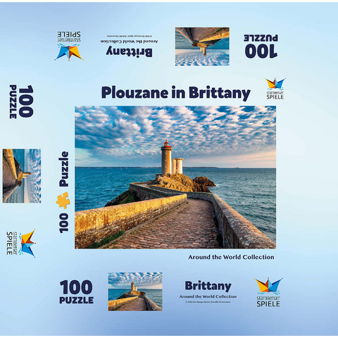 Phare du Petit Minou lighthouse in Plouzane - Brittany, France 100 Jigsaw Puzzle box 3D Modell