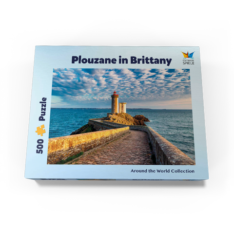 Phare du Petit Minou lighthouse in Plouzane - Brittany, France 500 Jigsaw Puzzle box view1