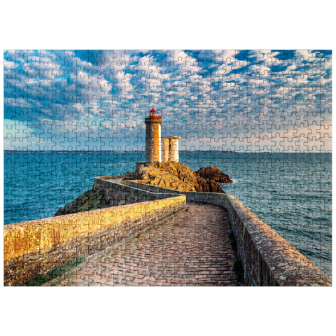 puzzleplate Phare du Petit Minou lighthouse in Plouzane - Brittany, France 500 Jigsaw Puzzle