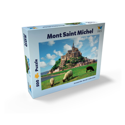 Mont Saint Michel - Normadie, Brittany, France, World Heritage Site 500 Jigsaw Puzzle box view1