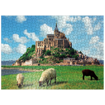 puzzleplate Mont Saint Michel - Normadie, Brittany, France, World Heritage Site 500 Jigsaw Puzzle