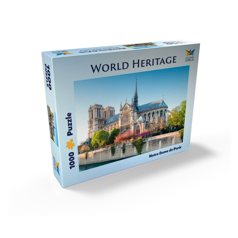 Notre Dame de Paris Cathedral on the Seine - France 1000 Jigsaw Puzzle box view1