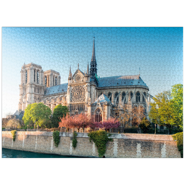 puzzleplate Notre Dame de Paris Cathedral on the Seine - France 1000 Jigsaw Puzzle
