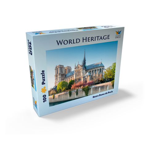 Notre Dame de Paris Cathedral on the Seine - France 100 Jigsaw Puzzle box view1