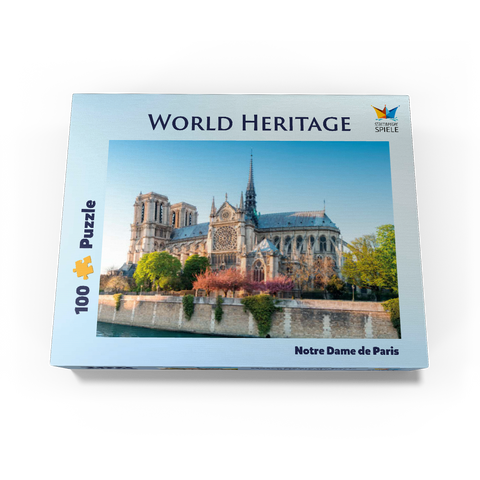 Notre Dame de Paris Cathedral on the Seine - France 100 Jigsaw Puzzle box view1